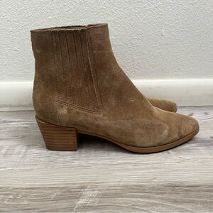 Rag & Bone Rover Suede Chelsea Ankle Boot Tan Brown Size 36/US 6